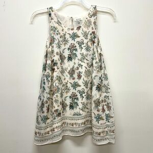 Women's Size Medium Max Studio Sleeveless Top Fully Lined Boho Blouse Shirt Tank